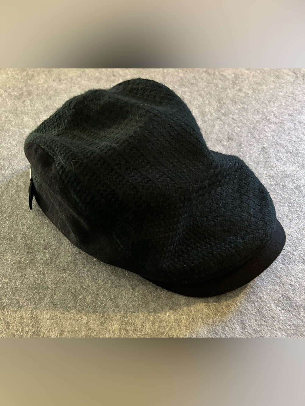 Harley Davidson Black Gray Men’s Flat Newsboy Cap, OS Adjustable, Embroidered